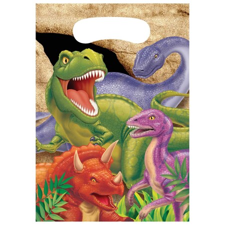 Creative Converting Dinosaur Favor Bags, 6.5"x9", 96PK 085012